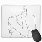 Nude Life Drawing Figure Celina Non-Slip Rubber Mouse Mat Mouse Pad for Desktops, Computer, PC and Laptops 9.8 X 11.8 inch