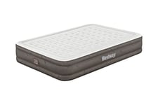 Bestway Matelas Gonflable Fortech 2 Places avec Pompe Électrique Intégrée et Revêtement Antimicrobien 2,03 m X 1,52 m X 36 cm