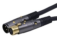 Monoprice XLR to XLR Cable - 45.72M (150ft) M/F, 16AWG Copper Conductors, Gold Plated Connectors - Premier Series