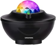 Grundig Starry Sky Projector - Night Light with 10 LED Colours - Galaxy Projector Including Bluetooth Function - Remote Control and USB Charging Cable