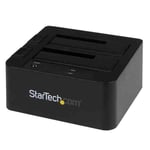 StarTech.com Dual-Bay USB 3.0 / eSATA to SATA Hard Drive Docking Station USB ...
