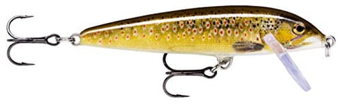 Rapala X-Rap CountDown Lure with Two No. 6 Hooks, 0.9-1.5 m Swimming Depth, 7 cm Size, Live Brown Trout