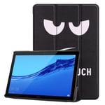 Tri-Fold Etui for Huawei MediaPad T5 10 - Angry Face