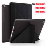 Tablet Case Ipad Screen Protector Smart Cover Black For Mini 1 2 3