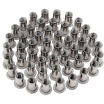 50-pack, M6 typ rostfri nitmutter