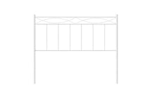 Cama express Tête de lit en Fer forgé 556, Couleur Blanche, Medida: 150 cm