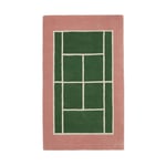 OYOY Tennis matta Green-rose, 88x150 cm