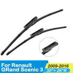 LYSHUI Auto Wiper Blades,For Renault Grand Scenic 2 3 4 2005 2006 2007 2008 2009 2010 2011 2012 2013 2014 2015 2016 2017 2018