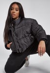 Missguided UK & IE Plus Size Black Repeat Print Puffer Jacket,