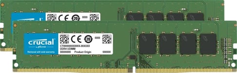 Crucial RAM 64GB Kit (2x32GB) DDR4 3200MHz CL22 (or 2933MHz or 2666MHz) Desktop 
