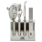 BarCraft 5 Piece Cocktail Tool Set Stainless Steel