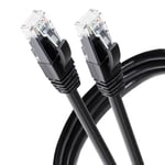 Maplin Outdoor Ethernet Cable 50M Black, CAT6 Gigabit LAN Network Cable RJ45 Copper UTP Compatible with Laptop, PC, CCTV, PS4/5, Xbox, Switch, Modem, Router, Smart TV, Printer, Sky Box, WiFi Extender