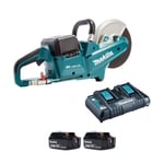 Makita DCE090PG-2 Twin 18v Brushless Disc Cutter (2x6Ah)