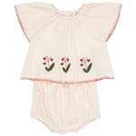 Copenhagen Colors Bäckebölja Klädset Baby Dusty Rose Cream Berry Stripe | Rosa | 80 cm