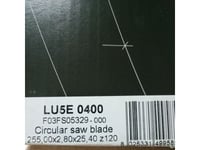 Pilotskiva Lu5e 0400 255X25,4-120