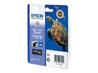 Epson T1579 - 25.9 ml - light light black - original - blister - bläckpatron - för Stylus Photo R3000