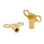 Dickie Dyer 476883 Brass Clock-Type Radiator Bleed Keys 2pk, Black