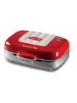 Ariete Brödrost & Toaster Party Time 3-in-1 Sandwich & Cookies Red