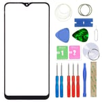 MovTEK Screen Replacement Front Glass Repair Kit Genuine for Samsung Galaxy A10 2019 SM-A105F 6.2" (No Touch and LCD Display) with Tools - Black