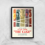 The Cage Giclee - A4 - Black Frame