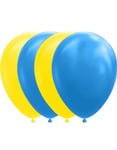 10 st 30 cm - Sverige Gula och Blå Ballonger