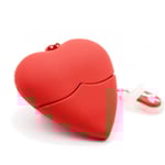 USB-minne 64 GB - Hjärta Ed RED