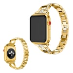 Apple Watch Series 5 44mm rhinestone décor watch band - Gold