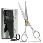 Suvorna 6" Professional Hair Scissors - Hairdressing Scissors UK for Men & Women, Hairdresser Scissors, Barber Scissors, Hair Cutting Scissors. Righthand Japanese Scissors with Razor Sharp Blades.