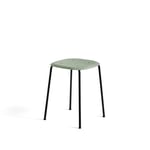 HAY Soft Edge 70 pall dusty green, svart stålstativ