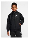 Nike Boys Hooded Jacket - Black