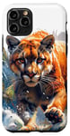 iPhone 11 Pro realistic cougar walking scary mountain lion puma animal art Case