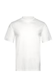 Ace Mock Neck T-Shirt Designers T-shirts Short-sleeved White J. Lindeberg