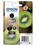 Epson 202 - 6,9 ml - svart - original - blisterförpackning - bläckpatron - för Expression Premium XP-6000, XP-6005, XP-6100, XP-6105