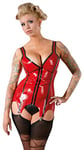 Late X Latex Basque, Red, Small