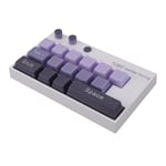 Purple Mechanical Keyboard Ornament Luminous Display With Number Sticker