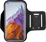 DN-Technology Armband Case For Xiaomi Mi 11 Lite Armband Case with Key & Card Holder for Running, Jogging, Walking, Sports, Exercise Case for Xiaomi Mi 11 Lite 5G (BLACK)