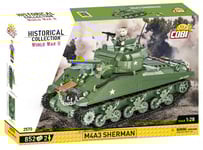 Cobi Cobi 2570 Historisk Samling Andra Världskriget Amerikansk Medium Tank M4a3 Sherman 852 Tegelstenar