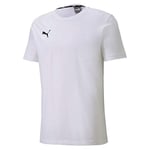 PUMA Men's teamGOAL 23 Casuals Tee T-Shirt, White, Large