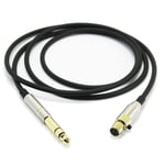 NewFantasia Replacement Audio Upgrade Cable Compatible with AKG K240, K240S, K240MK II, Q701, K702, K141, K171, K181, K271s, K271 MKII, M220, Pioneer HDJ-2000 Headphones 1.5meters/4.9feet