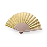 eBuyGB 1335298 Folding Handheld Pretty Hand Fan Wedding Party Accessory For Wedding Gift, Party Favors, DIY Decoration, Summer Holidays, Home Décor, Gold
