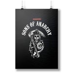 Motorcycle Club Sons of Anarchy: The Official Wall A0 A1 A2 A3 A4 Satin Photo Poster p10825h