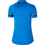 Nike Dri Fit Academy Short Sleeve Polo Blue L Woman