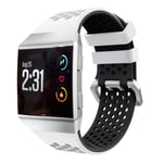 Fitbit Ionic Klockband med hålig design - Vit svart