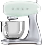Smeg SMF02PGUK Retro 50's Style Stand Mixer with 4.8L Stainless Steel Bowl, 10