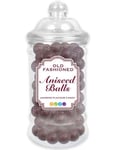 Zed Candy Aniseed Balls Boutique Jar - Sukkertøykuler med Anissmak i Flott Krukke 350 gram