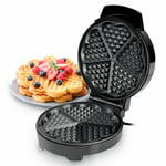 Electric Heart Shaped 5 Slice Non Stick Belgian American Waffle Maker 1000W New 