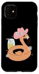 iPhone 11 Flamingo Floatie Beach Summer Vibes Palm Trees Tropical Case