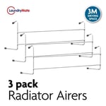3 Pack of 2 Bar Radiator Airers Dryer Clothes Rail Towel Rack Super quality