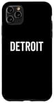 Coque pour iPhone 11 Pro Max Detroit Classic Retro City, ville natale de Detroiter, Michigan