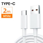2m pour le type c--Câble de charge rapide USB Type C 67W, cordon de chargeur de téléphone pour Xiaomi Mi 12 R